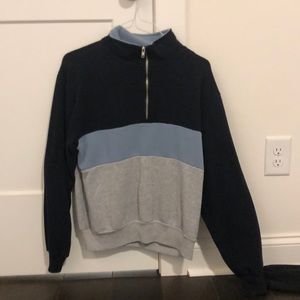 oversized quater zip